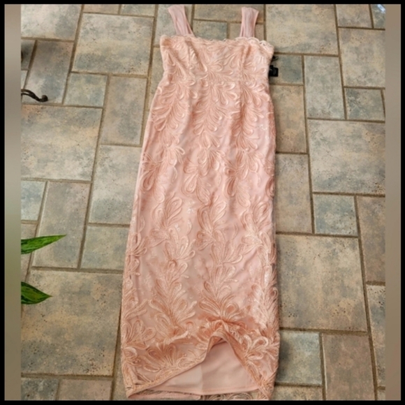 NWT Adrianna Papell Cocktail Sequin Maxi Dress Sz 12 - Picture 8 of 16